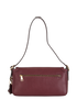 Small Etta Flap, &pound;155, Handbags, Burgundy, Leather, Back view